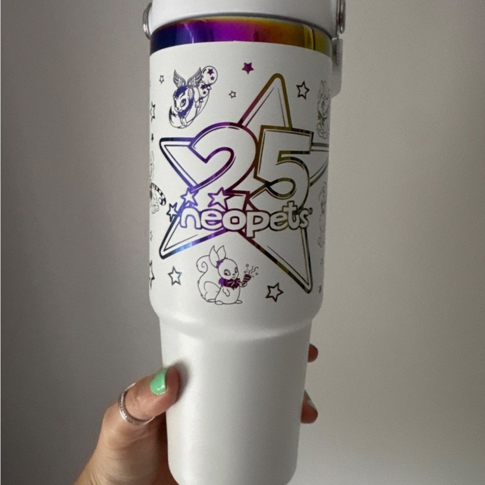 25th Anniversary White Tumbler